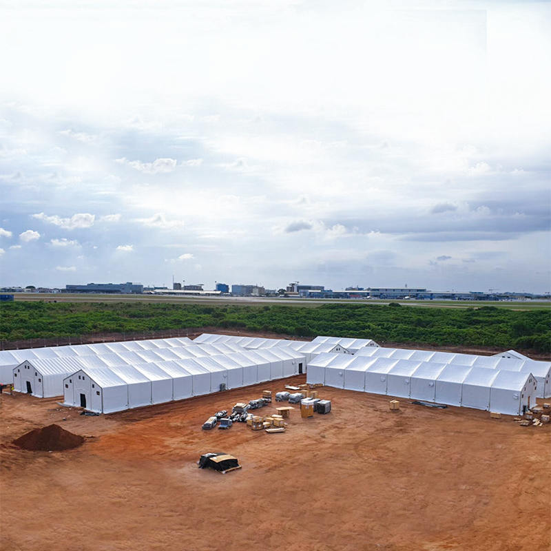 IFRC/ICRC/WFP/IOM标准10x32m耐用弹性存储帐篷移动存储单元（MSU）