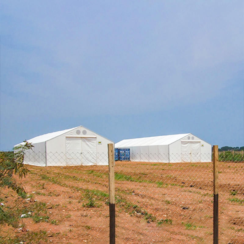 IFRC/ICRC/WFP/IOM标准10x32m耐用弹性存储帐篷移动存储单元（MSU）