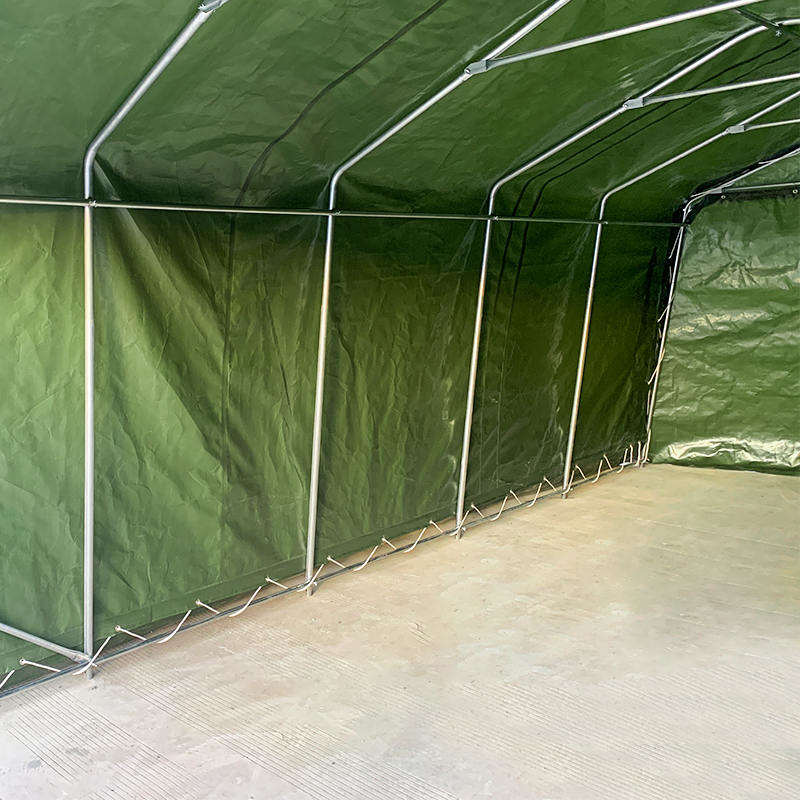3.3x6.1m（11“ x20”）重型PE UV帆布便携式汽车庇护所车库