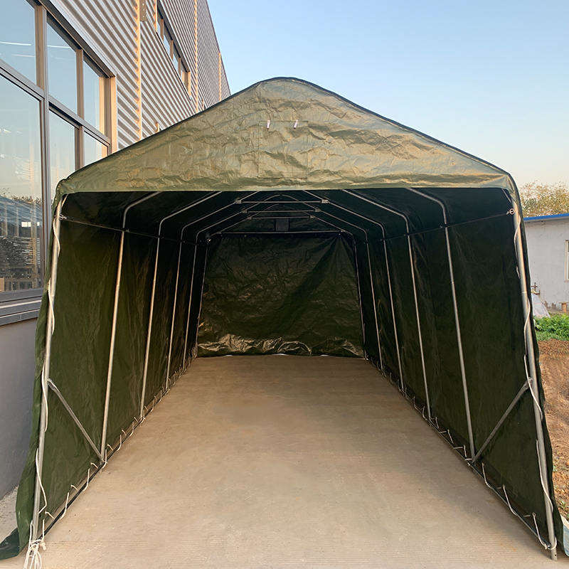 3.3x6.1m（11“ x20”）重型PE UV帆布便携式汽车庇护所车库