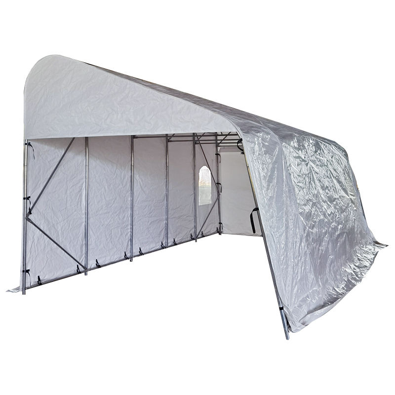 3.2x6.1m（10.6“ x20”）PE SIGLE SIGLE SLOPE临时便携式车库和避难所
