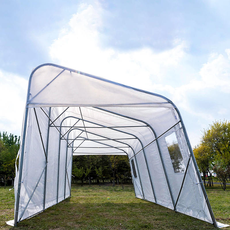 3.2x6.1m（10.6“ x20”）PE SIGLE SIGLE SLOPE临时便携式车库和避难所