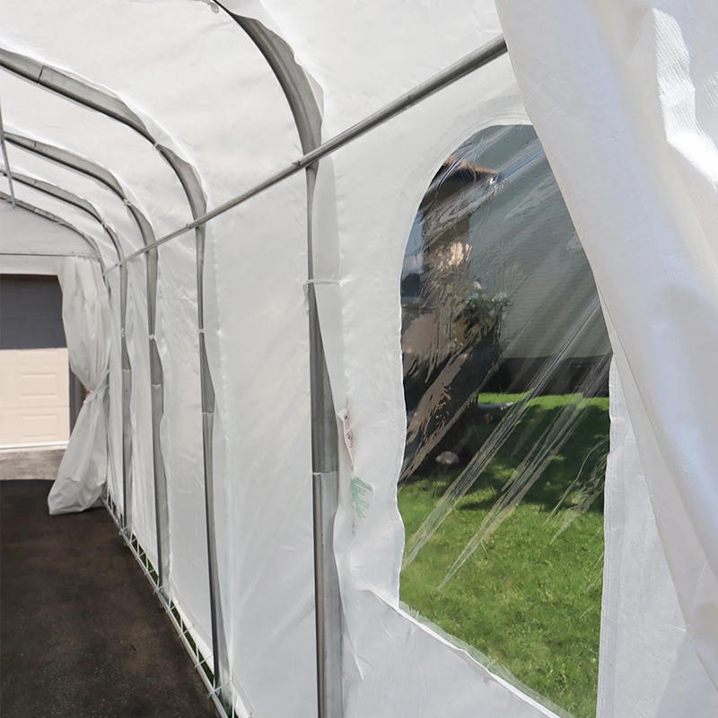6x6m（20“ x20”）PE双车庇护所重型便携式车库