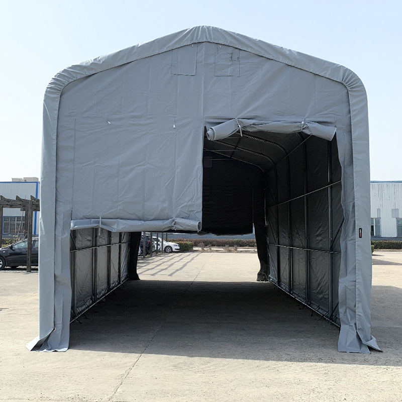 5x10 4m侧面户外仓库存储帐篷柔性大型车库