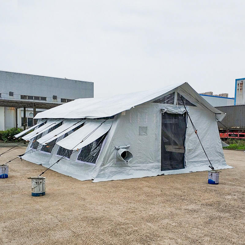 联合国儿童基金会标准42m²多功能轮毂帐篷，具有集成/可移动的阴影盖