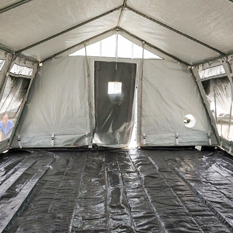联合国儿童基金会标准42m²多功能轮毂帐篷，具有集成/可移动的阴影盖