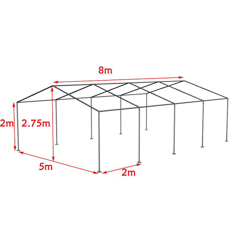 经济的户外5x8m PE派对帐篷