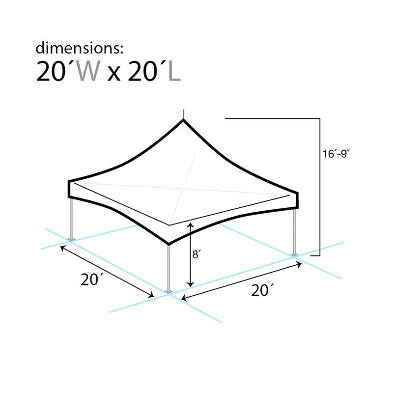（6x6m）铝峰20x20“高峰派对帐篷