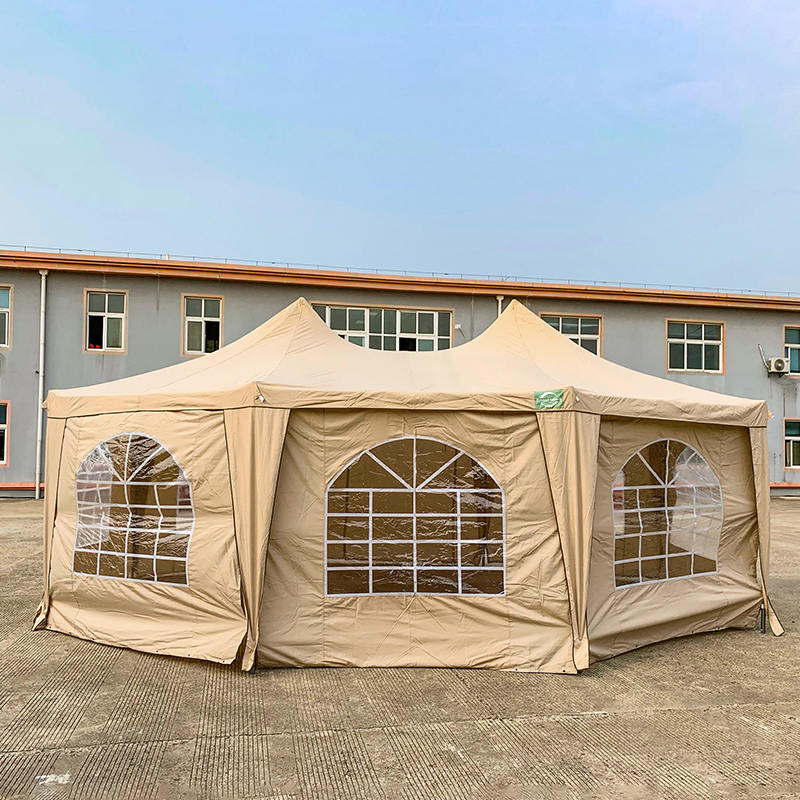 5x6.8m传统的八角形宝塔防水PVC派对凉亭帐篷
