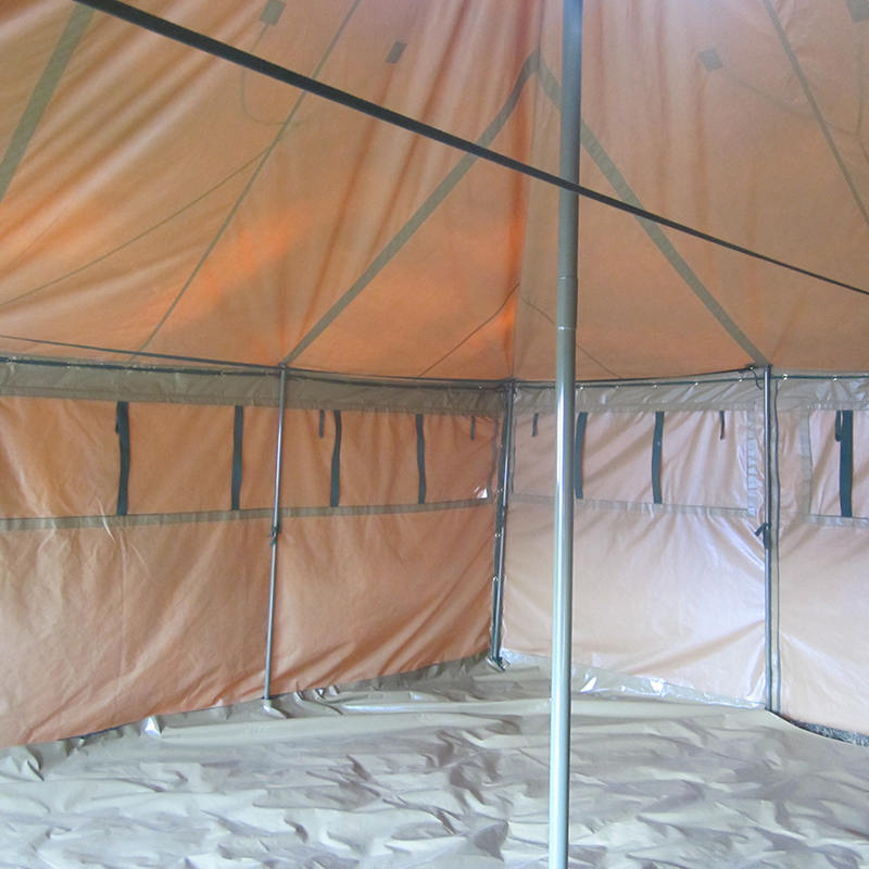 5x5m 8-12人帆布陆军帐篷救灾帐篷