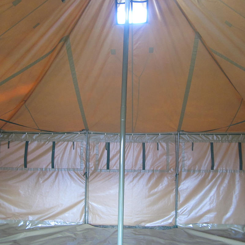 5x5m 8-12人帆布陆军帐篷救灾帐篷