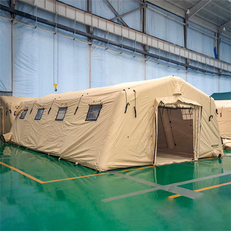 5.6 x9.95m多用途中等快速部署庇护所低压充气帐篷