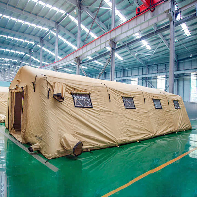 5.6 x9.95m多用途中等快速部署庇护所低压充气帐篷
