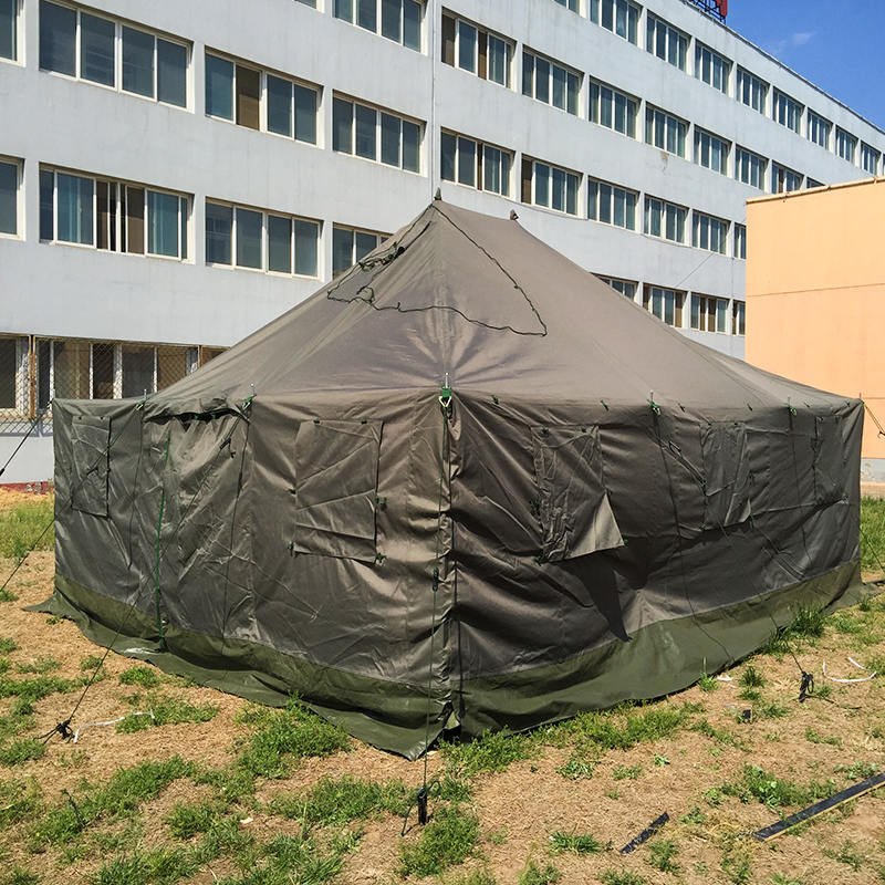 4.8x6.0m帆布军用杆帐篷和庇护所